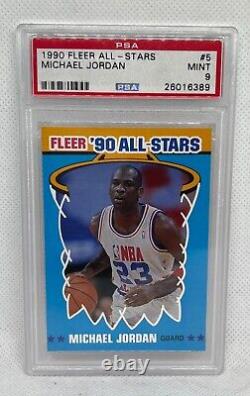 1986 Fleer Michael Jordan RC 57 PSA 8 9 Mint 92 Stadium Club Beam Team eBay 1/1