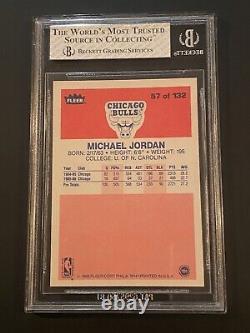 1986 Fleer Michael Jordan Rc Bgs Beckett 8 Looks Better! Priced To Sell Fast