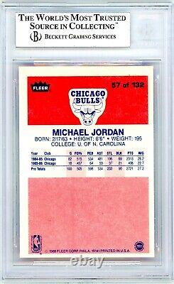 1986 Fleer Michael Jordan Rookie #57 Beckett 6 P1258
