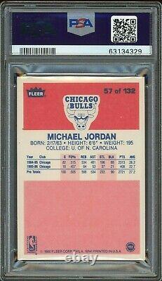 1986 Fleer Michael Jordan Rookie Card RC #57 Certified PSA Authentic Rare