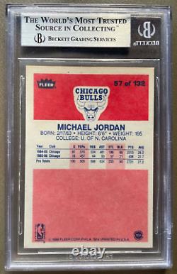 1986 Fleer Michael Jordan Rookie RC Chicago Bulls #57 BGS 9 MINT HOT HOF GOAT