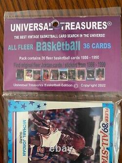 1986 Fleer Michael Jordan Rookie/ UNIVERSAL TREASURES? BASKETBALL