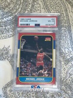 1986 Michael Jordan Fleer RC PSA 4 HOT! ? CENTERED