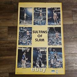 1986 SULTANS OF SLAM Poster WORTHY WEBB BARKLEY WILKINS MICHAEL JORDAN DREXLER