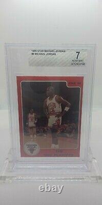 1986 Star Basketball #8 Michael Jordan BGS 7 The 1986 Playoffs HOF