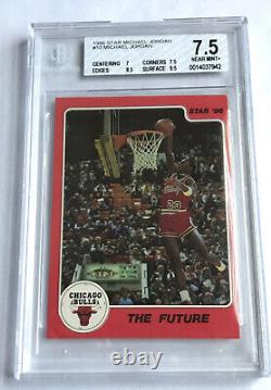 1986 Star Michael Jordan The Future BGS 7.5 86 rare gatorade slam dunk NEAR MINT