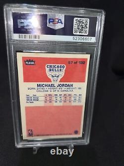 1986 fleer Michael Jordan Rookie Card #57 PSA 7