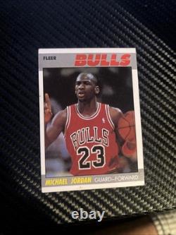1987-88 Fleer Michael Jordan #59 Medium Condition Slight Ink Spot On Back