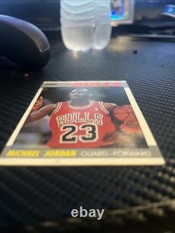 1987-88 Fleer Michael Jordan #59 Medium Condition Slight Ink Spot On Back