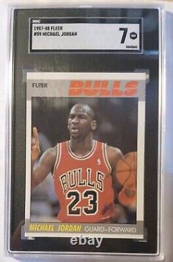 1987-88 Fleer Michael Jordan Card #59 SGC 7