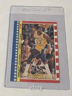 1987-88 Fleer NBA Sticker 11 Card Set. Barkley, Magic Bird Michael Jordan PSA 7