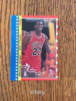 1987-88 Fleer Sticker Michael Jordan 2 of 11