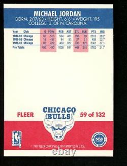 1987 Fleer #59 Michael Jordan NM-MT+ Sharp