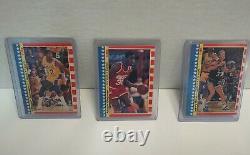 1987 Fleer Basketball Sticker Complete Set with MICHAEL JORDAN #2 RARE VHTF #1-11