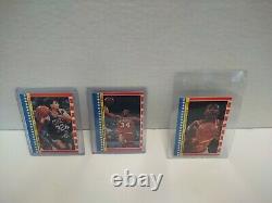 1987 Fleer Basketball Sticker Complete Set with MICHAEL JORDAN #2 RARE VHTF #1-11