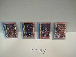 1987 Fleer Basketball Sticker Complete Set with MICHAEL JORDAN #2 RARE VHTF #1-11