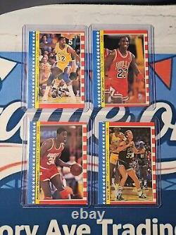 1987 Fleer Basketball Sticker Set 11/11 Complete Michael Jordan