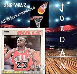 1987 Fleer Michael Jordan 2nd Year Card NM-Mint Great Eye Appeal. Great Card