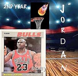 1987 Fleer Michael Jordan 2nd Year Card NM-Mint Great Eye Appeal. Great Card