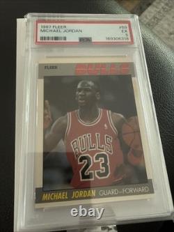 1987 Fleer Michael Jordan #59 PSA 5 Chicago Bulls NBA Basketball Card ReGrade It