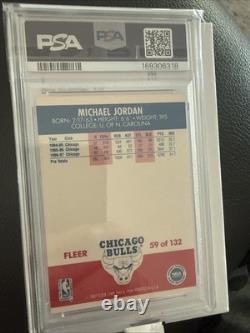 1987 Fleer Michael Jordan #59 PSA 5 Chicago Bulls NBA Basketball Card ReGrade It