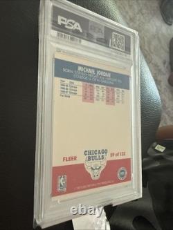 1987 Fleer Michael Jordan #59 PSA 5 Chicago Bulls NBA Basketball Card ReGrade It