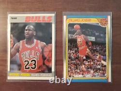 1987 Fleer Michael Jordan #59 and 1988 Fleer Michael Jordan #120 Air Jordan 2nd