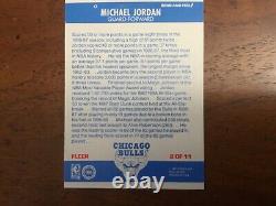 1987 Fleer Sticker #2 Michael Jordan Chicago Bulls