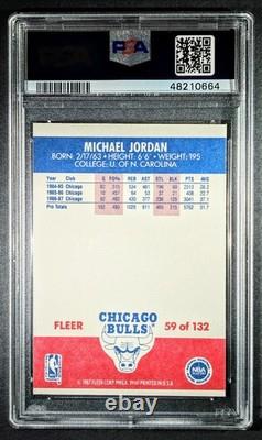 1987 Michael Jordan Fleer #59 PSA 7 NM Bulls