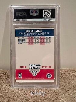 1987 Michael Jordan / Fleer Basketball Card #59 PSA 7 / Second Year