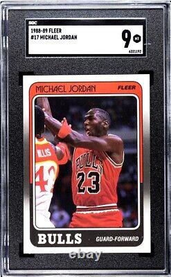 1988-89 Fleer #17 Michael Jordan SGC 9