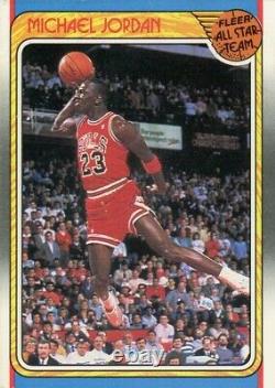 1988-89 Fleer Basketball #120 Michael Jordan Chicago Bulls All-Star