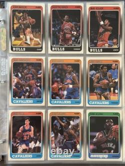 1988-89 Fleer Basketball Complete Set 1-132 withSticker Set Michael Jordan X 3