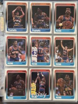 1988-89 Fleer Basketball Complete Set 1-132 withSticker Set Michael Jordan X 3