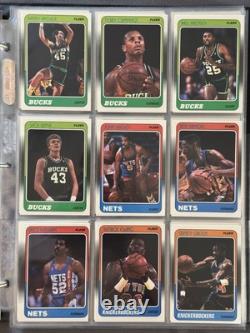 1988-89 Fleer Basketball Complete Set 1-132 withSticker Set Michael Jordan X 3