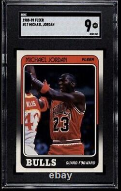 1988-89 Fleer Basketball Michael Jordan #17 SGC 9 MINT Looks GEM