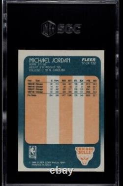1988-89 Fleer Basketball Michael Jordan #17 SGC 9 MINT Looks GEM