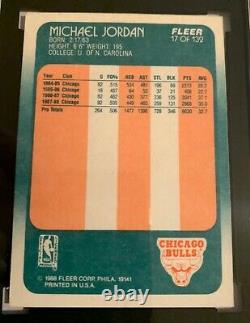 1988-89 Fleer Michael Jordan #17 Chicago Bulls SGC 5 EX