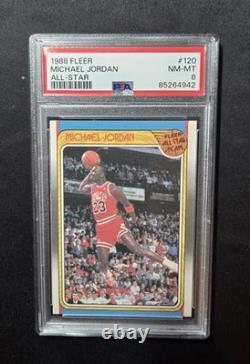 1988-89 Fleer Set-Break #120 Michael Jordan All Star PSA 8 NM-MT