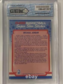 1988-89 Michael Jordan Fleer Sticker #7 Gem Mint 10