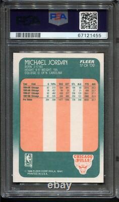 1988 Fleer #17 Michael Jordan PSA 9 HOF Chicago Bulls