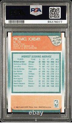 1988 Fleer All-Star #120 Michael Jordan Bulls HOF PSA 9 MINT Centered LOOKS GEM