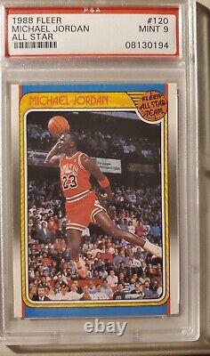 1988 Fleer All-Star #120 Michael Jordan PSA 9 Mint Chicago Bulls