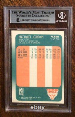 1988 Fleer Basketball #17 Michael Jordan Bgs 9 Mint Sharp And Beautiful