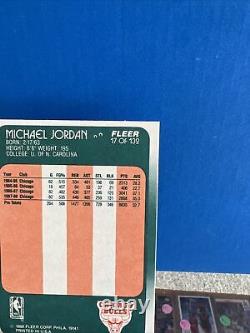 1988 Fleer Basketball Michael Jordan #17 Chicago Bulls Clean Card See Pics
