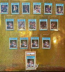 1988 Fleer Basketball Sticker Mint Set plus 5 Jordan's in NM-Mint. PSA Rare