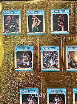 1988 Fleer Basketball Sticker Mint Set plus 5 Jordan's in NM-Mint. PSA Rare