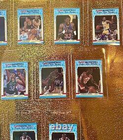 1988 Fleer Basketball Sticker Mint Set plus 5 Jordan's in NM-Mint. PSA Rare