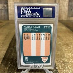 1988 Fleer Michael Jordan #17 Bulls Psa 9