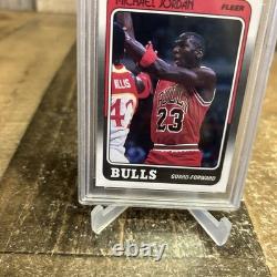 1988 Fleer Michael Jordan #17 Bulls Psa 9